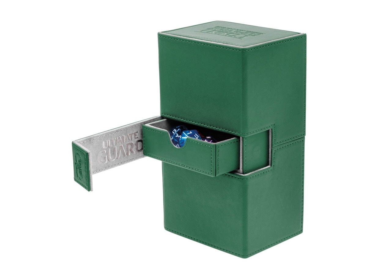 Ultimate Guard TWIN Flip 'n' Tray Xenoskin Deck Case 160 - Green