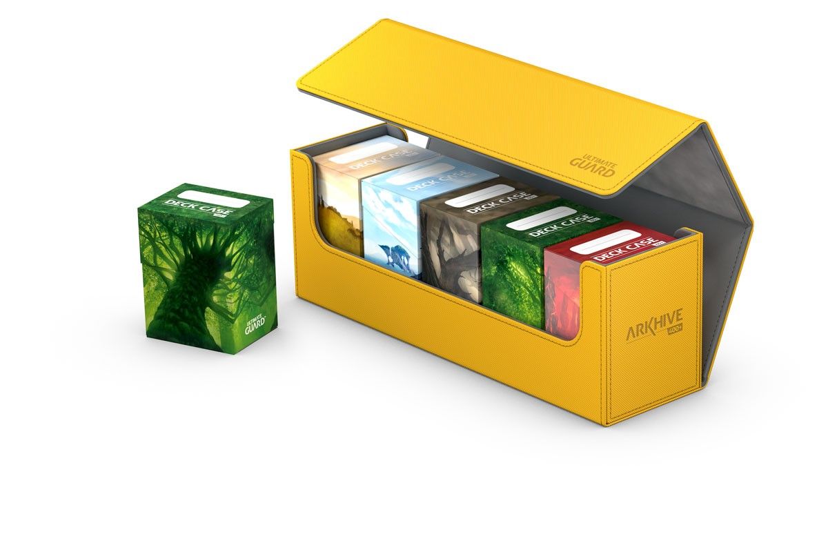 Ultimate Guard Arkhive Flip Case XenoSkin 400 - Yellow