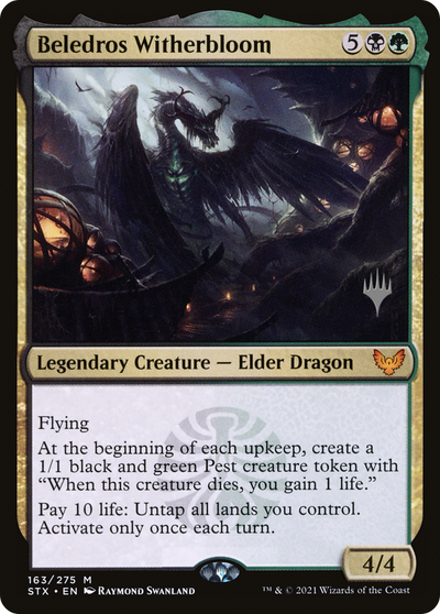 Beledros Witherbloom (Promo Pack) [Strixhaven: School of Mages Promos]
