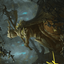 Verdant Outrider // Verdant Outrider (AWOE-028) - Wilds of Eldraine Art Series (Borderless)