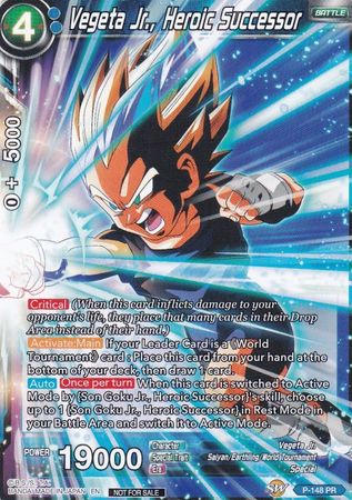 Vegeta Jr., Heroic Successor (Power Booster) (P-148) [Promotion Cards]