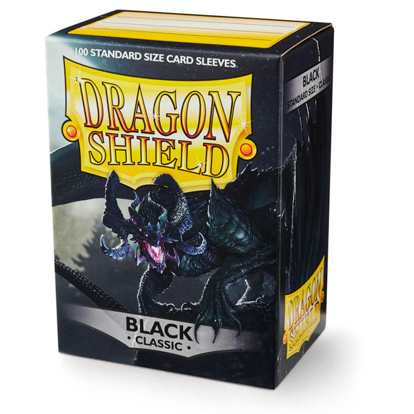 Dragonshield Sleeves - Classic Black (Standard Size 100 Pack)