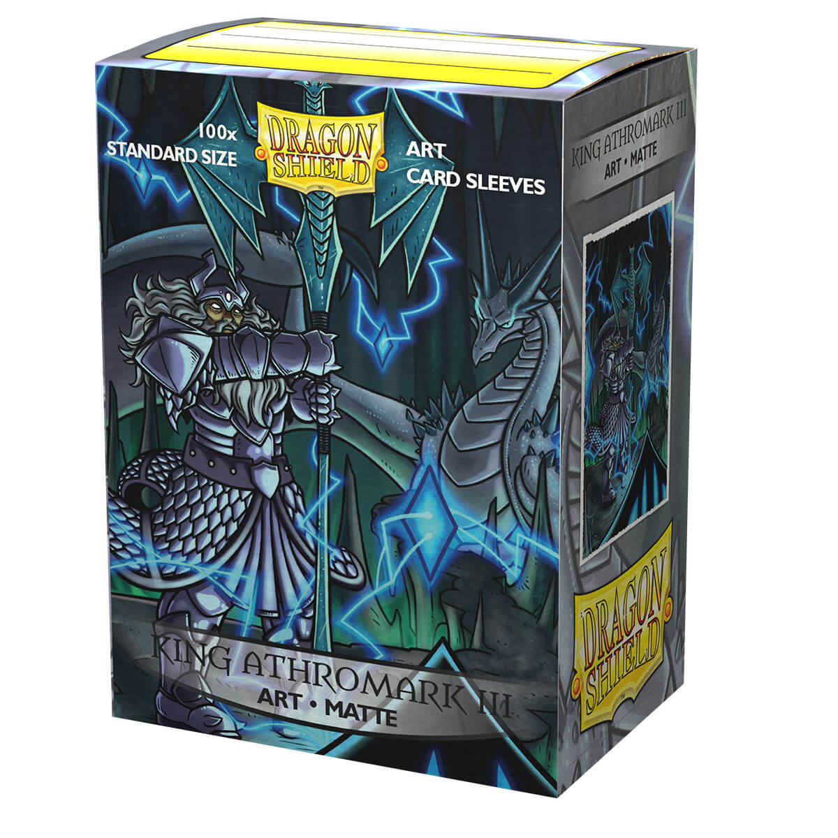 Dragonshield Sleeves - King Athromark 3 Matte Art Sleeves (Standard Size 100 Pack)