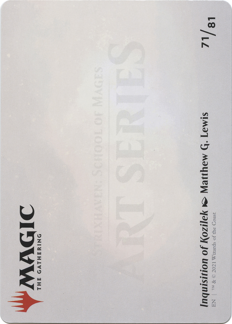 Inquisition of Kozilek // Inquisition of Kozilek (ASTX-071) - Strixhaven Art Series (Borderless)