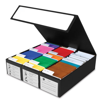 BCW - Card Game Box (3 Row – Black with White)