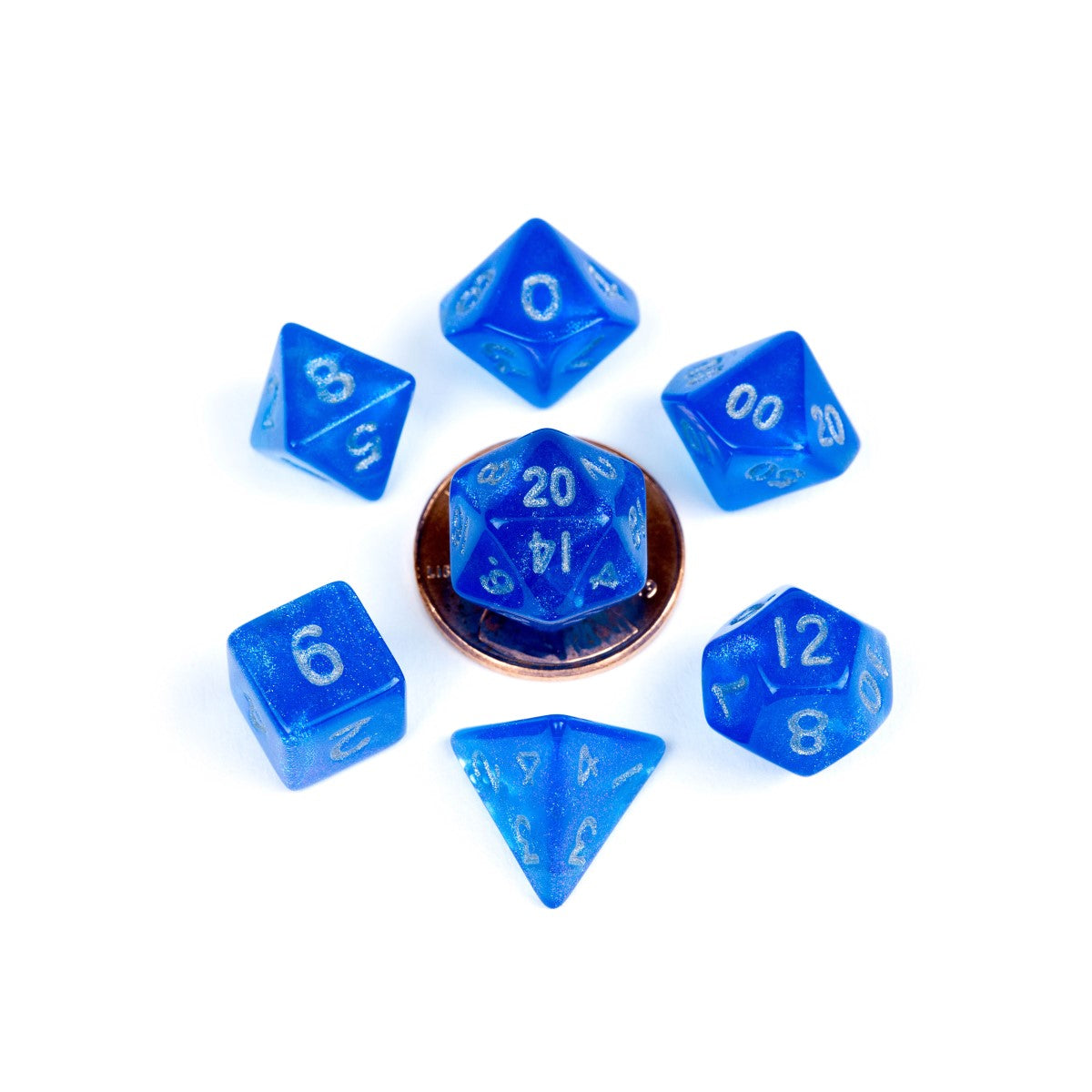 MDG - Mini Polyhedral Dice Set: Stardust Blue