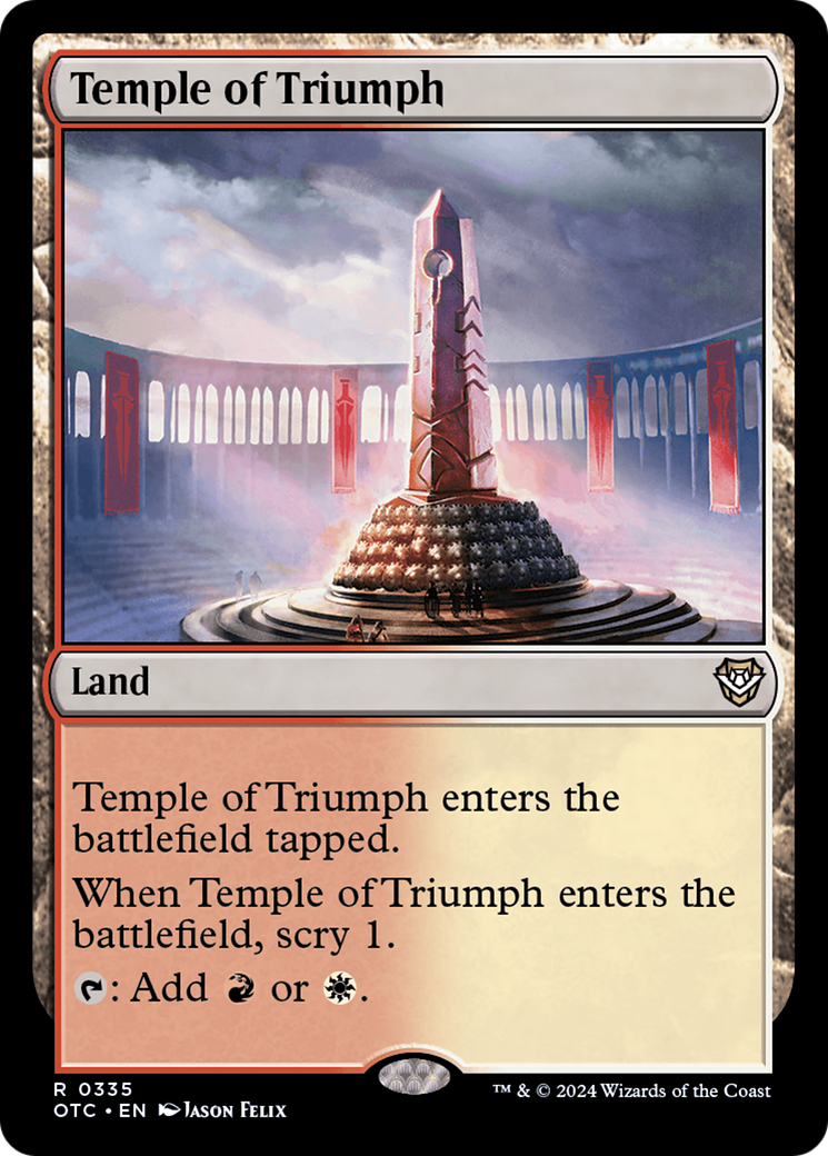 Temple of Triumph [Outlaws of Thunder Junction Commander]
