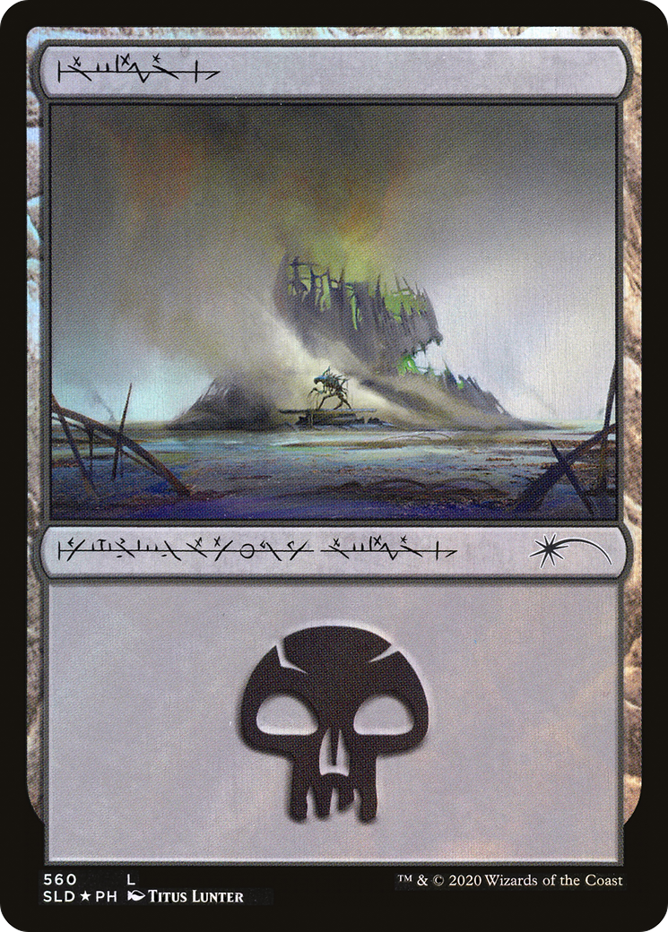 Swamp (Phyrexian) (560) [Secret Lair Drop Promos]