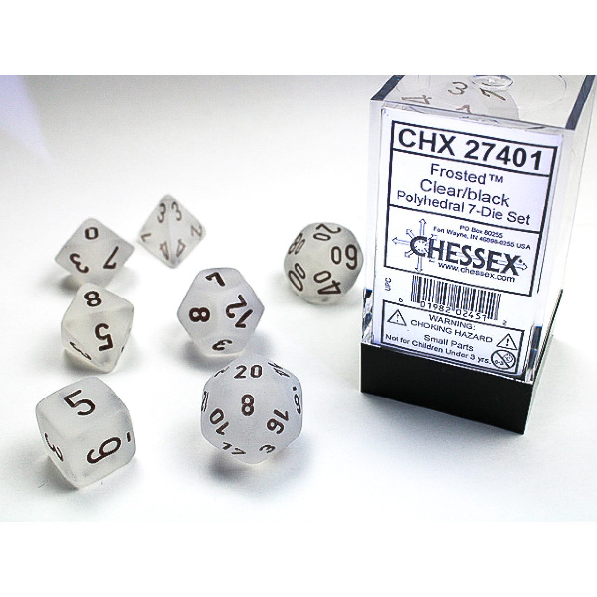 Chessex - Polyhedral 7-Die Set - Frosted