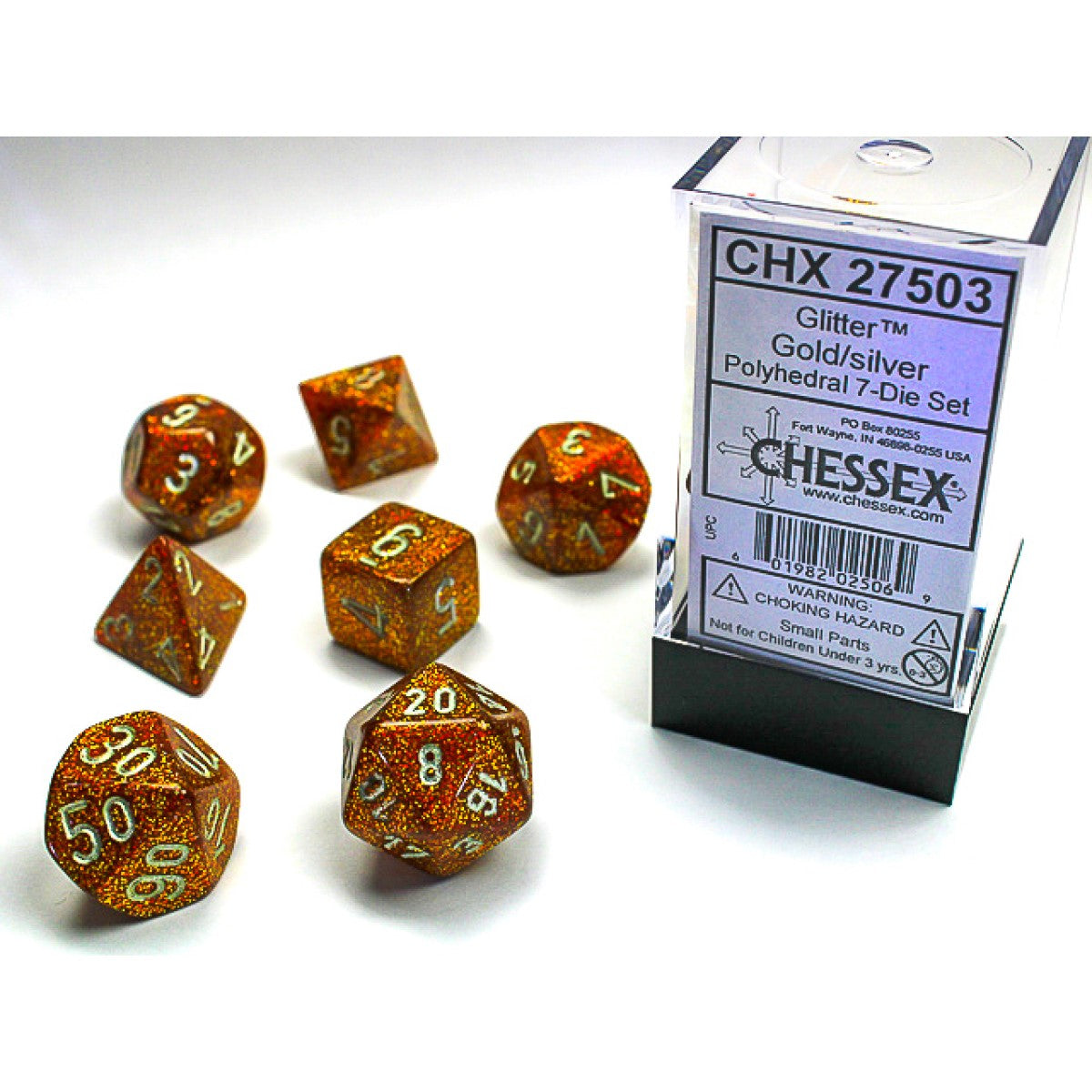 Chessex - Polyhedral 7-Die Set - Glitter