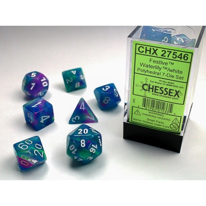 Chessex - Polyhedral 7-Die Set - Festive