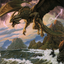 Ancient Bronze Dragon // Ancient Bronze Dragon (ACLB-003) - Battle for Baldur's Gate Art Series (Borderless) Foil