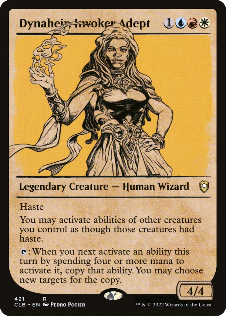 Dynaheir, Invoker Adept (Showcase) [Commander Legends: Battle for Baldur's Gate]