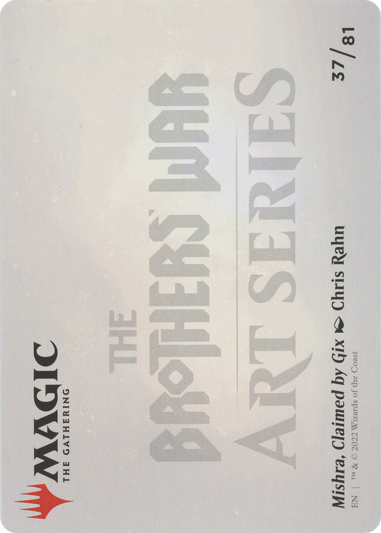 Mishra, Claimed by Gix // Mishra, Claimed by Gix (ABRO-037) - The Brothers' War Art Series (Borderless) Foil
