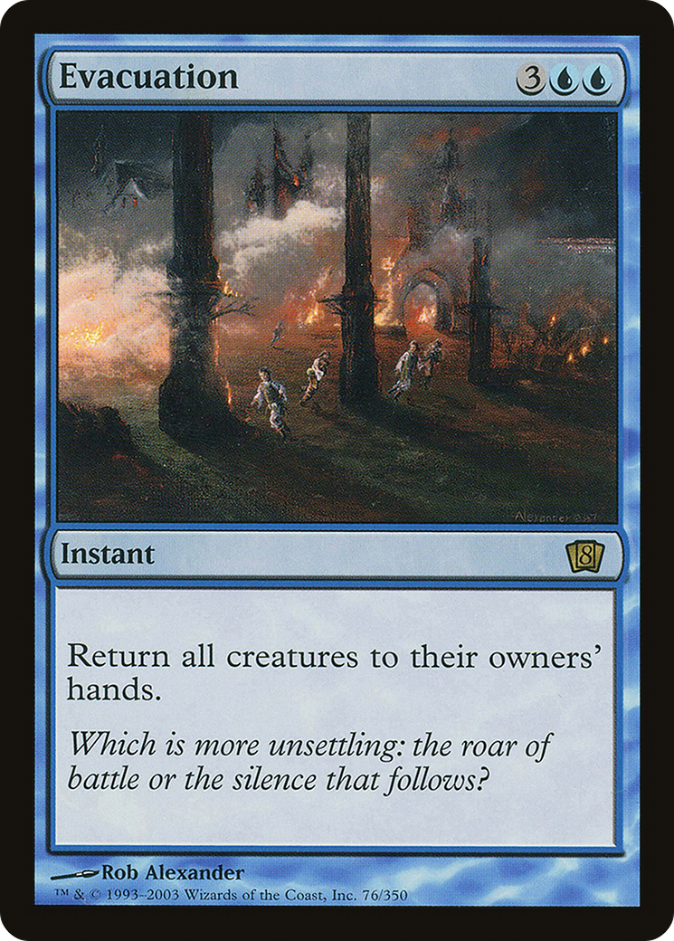 Evacuation (8ED-076) - 8th Edition Foil