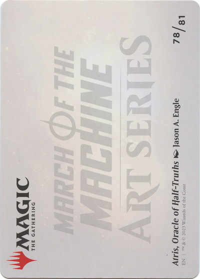 Atris, Oracle of Half-Truths // Atris, Oracle of Half-Truths (AMOM-078) - March of the Machine Art Series (Borderless)