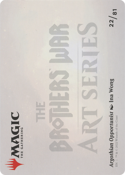 Argothian Opportunist // Argothian Opportunist (ABRO-022) - The Brothers' War Art Series (Borderless) Foil