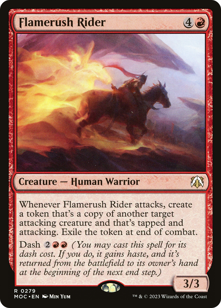 Flamerush Rider [March of the Machine Commander]