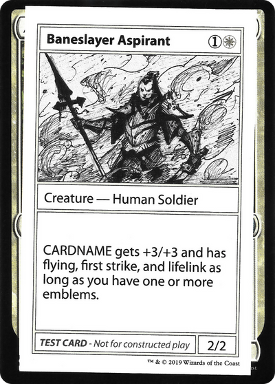Baneslayer Aspirant (2021 Edition) [Mystery Booster Playtest Cards]