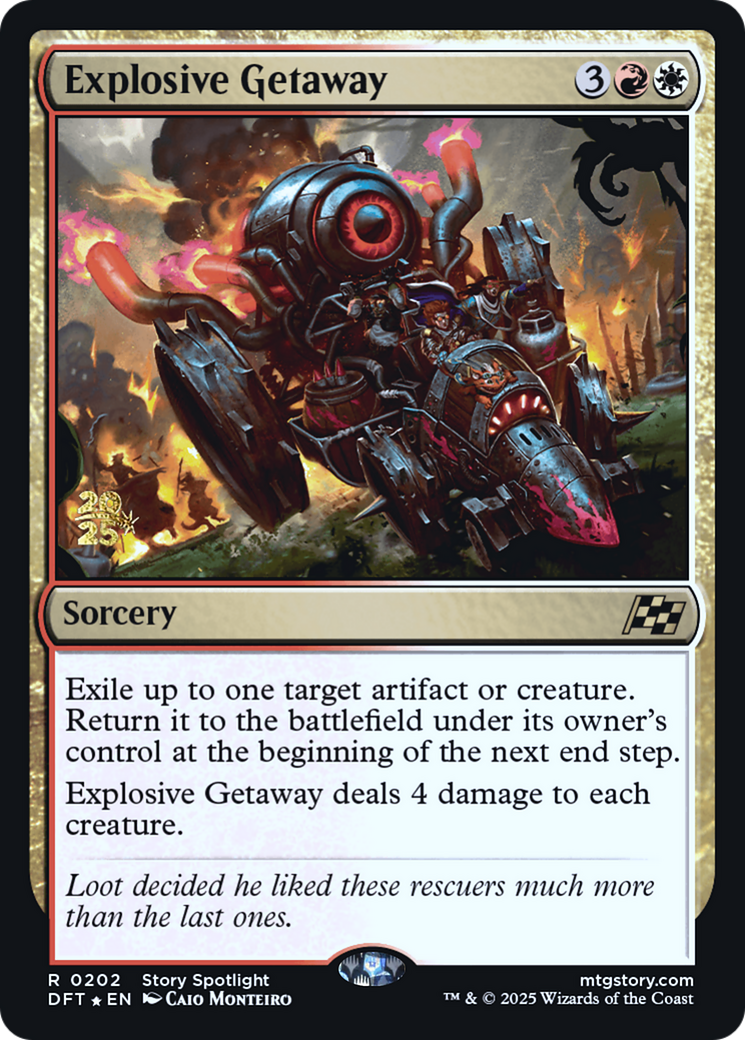 Explosive Getaway [Aetherdrift Prerelease Promos]
