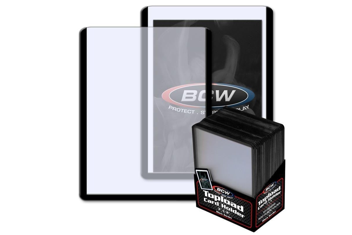 BCW - Toploader Card Holders Standard (25) (Black)