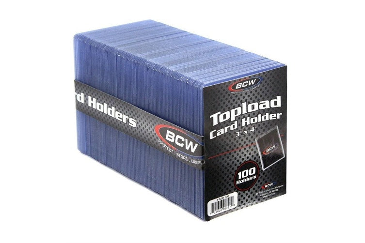 BCW - Toploader Card Holders Standard (100 Pack)
