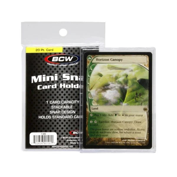 BCW - Mini-Snap Card Holder 20PT