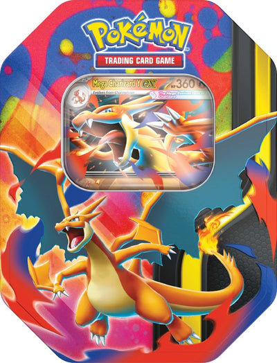 Pokemon TCG: Mega Charizard Tin RANDOM CHOICE *Sealed* (PRE-ORDER, SHIPS FEB 20TH)