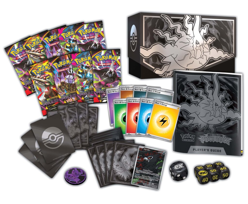 Pokemon TCG: Mega Evolution: Pitch Black Elite Trainer Box *Sealed* (PRE-ORDER, SHIPS JULY 17TH)