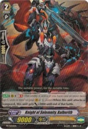 Knight of Solemnity, Balberith (PR/0202EN) [Promo Cards]