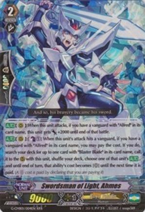 Swordsman of Light, Ahmes (G-CMB01/004EN) [Vanguard & Deletor]