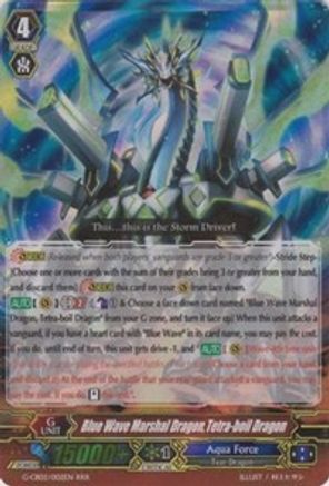 Blue Wave Marshal Dragon, Tetra-boil Dragon (G-CB02/002EN) [Commander of the Incessant Waves]
