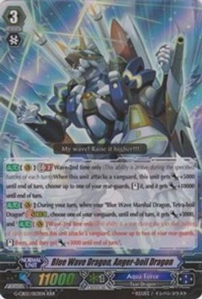 Blue Wave Dragon, Anger-boil Dragon (G-CB02/003EN) [Commander of the Incessant Waves]