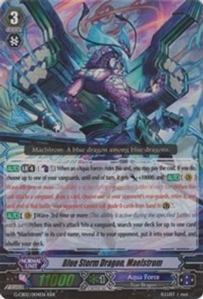 Blue Storm Dragon, Maelstrom (G-CB02/004EN) [Commander of the Incessant Waves]