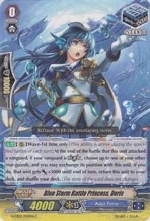 Blue Storm Battle Princess, Doris (G-CB02/040EN) [Commander of the Incessant Waves]