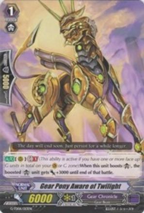 Gear Pony Aware of Twilight (G-TD06/013EN) [Rallying Call of the Interspectral Dragon]