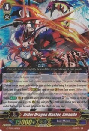 Ardor Dragon Master, Amanda (RRR) (G-TD07/001EN) [Illusionist of the Crescent Moon]