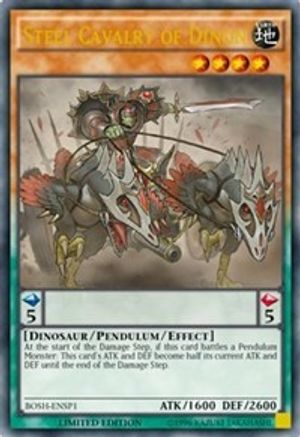 Steel Cavalry of Dinon [BOSH-ENSP1] Ultra Rare