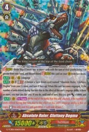 Absolute Ruler, Gluttony Dogma (G-TCB01/006EN) [The RECKLESS RAMPAGE]
