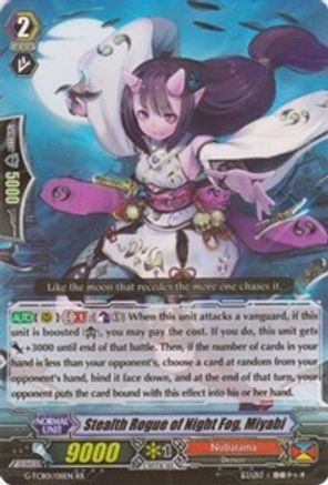 Stealth Rogue of Night Fog, Miyabi (G-TCB01/011EN) [The RECKLESS RAMPAGE]