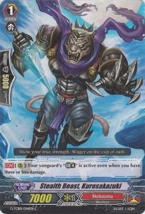 Stealth Beast, Kurosakazuki (G-TCB01/046EN) [The RECKLESS RAMPAGE]