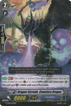 Dragon Corrode, Cemetery Dragon (G-TD08/008EN) [Vampire Princess of the Nether Hour]