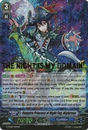 Vampire Princess of Night Fog, Nightrose (Hot Stamped) (G-TD08/004EN) [Vampire Princess of the Nether Hour]