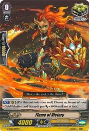Flame of Victory (G-SD02/019EN) [G-Start Deck 2: Knight of the Sun]