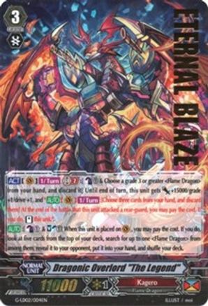 Dragonic Overlord "The Legend" (Hot Stamped) (G-LD02/004EN) [G-Legend Deck Vol.2: The Overlord Blaze]