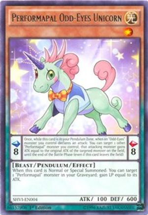 Performapal Odd-Eyes Unicorn [SHVI-EN004] Rare