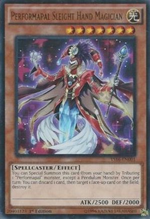 Performapal Sleight Hand Magician [YS16-EN001] Ultra Rare