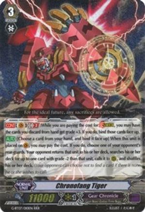 Chronofang Tiger (G-BT07/010EN) [Glorious Bravery of Radiant Sword]