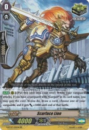 Scarface Lion (G-BT07/015EN) [Glorious Bravery of Radiant Sword]
