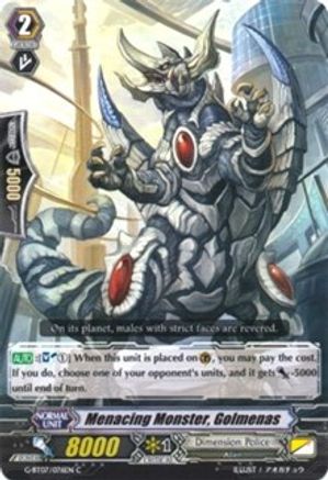 Menacing Monster, Golmenas (G-BT07/076EN) [Glorious Bravery of Radiant Sword]
